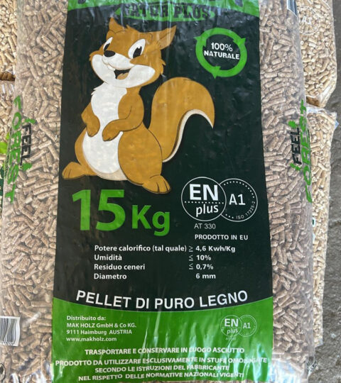 Pellet Di Puro Legno Forest Natur Plus – Sacco Da 15kg